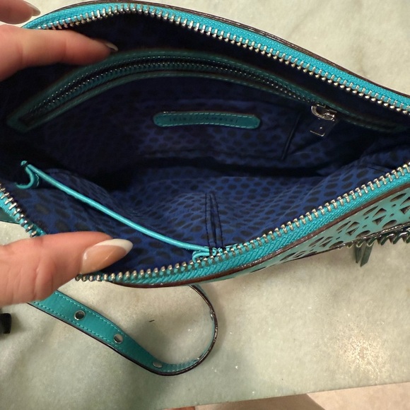 Rebecca Minkoff teal mint shoulder bag cross body - Picture 6 of 8